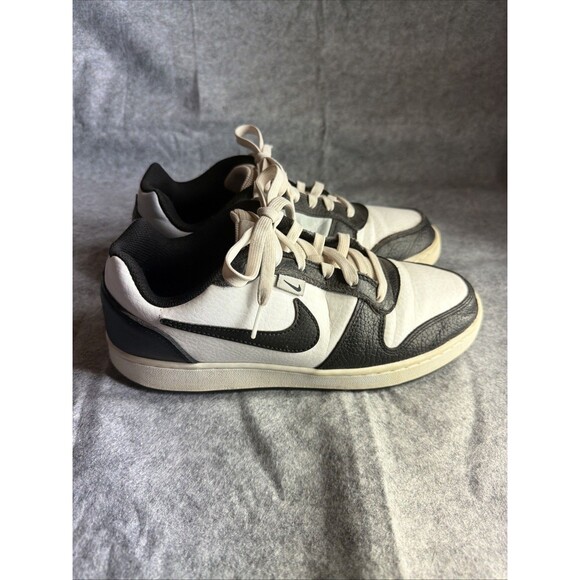 Nike Ebernon PRM Mens White Black Gray AQ1774-102 Low Top Size 8 Shoes Sneakers
